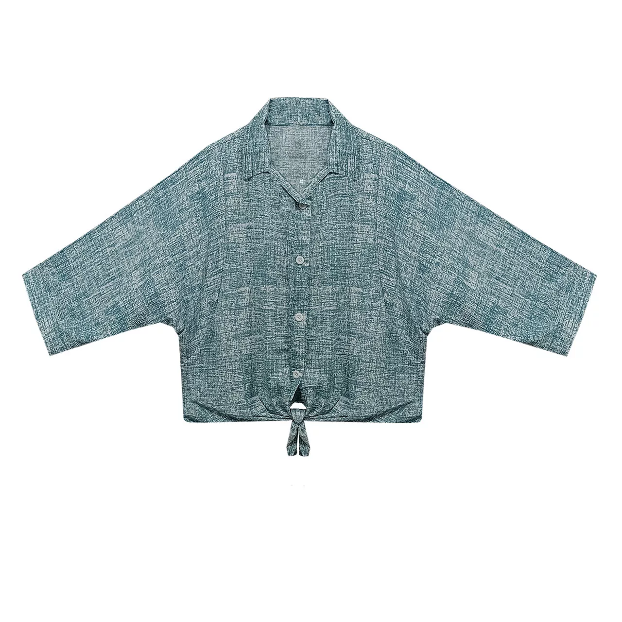 شومیز آستین سه ربع یقه برگردان زنانه مدل g-1t