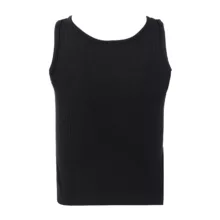 تاپ زنانه جین وست مدل یقه جانی کد 200248 رنگ مشکی