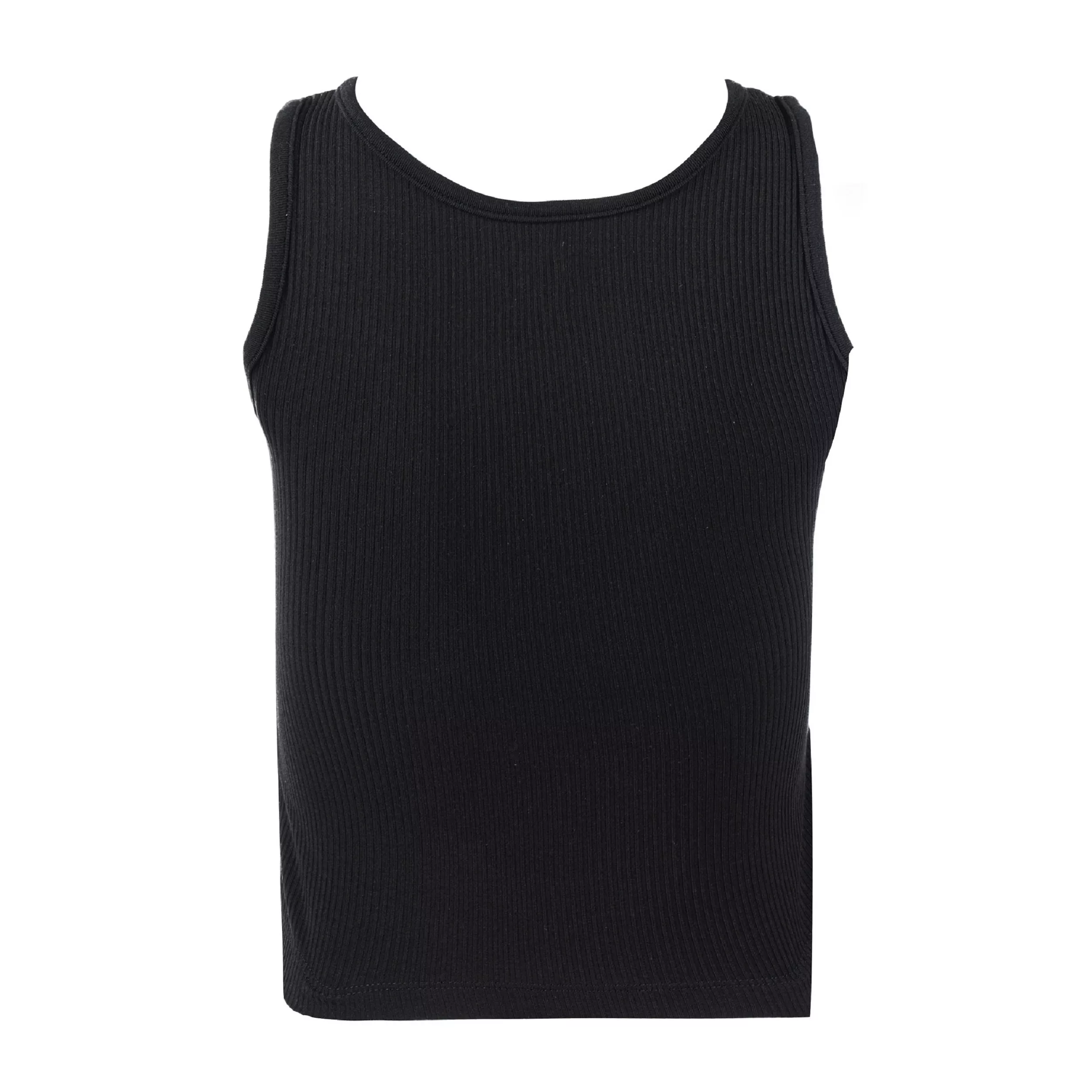 تاپ زنانه جین وست مدل یقه جانی کد 200248 رنگ مشکی