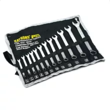 آچار یکسر تخت و یکسر رینگی کایسون مدل CRV-STEEL مجموعه 12 عددی