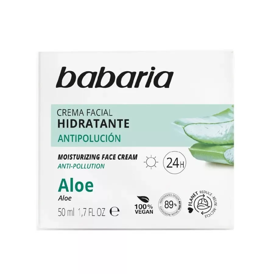 کرم مرطوب کننده باباریا مدل Aloe حجم 50 میلی لیتر