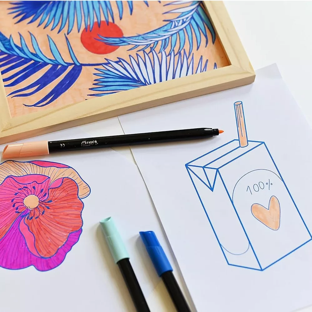 ماژیک رنگ آمیزی بیک مدل INTENSITY مجموعه 24 عددی