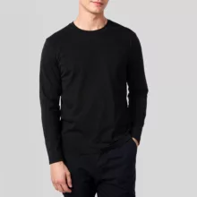 تیشرت آستین بلند مردانه باینت مدل 440-1 رنگ مشکی