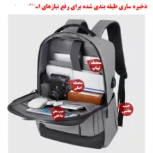 کوله پشتی لپ تاپ مدل 1139 مناسب برای لپ تاپ 14.1 تا 15.6 اینچی