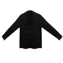 شومیز آستین بلند یقه برگردان زنانه مدل sd-1 رنگ مشکی