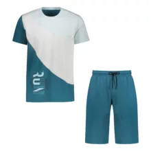 ست تی شرت آستین کوتاه و شلوارک راحتی مردانه مدل 17633