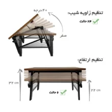 میز لپ تاپ مدل Mehr40*60_2