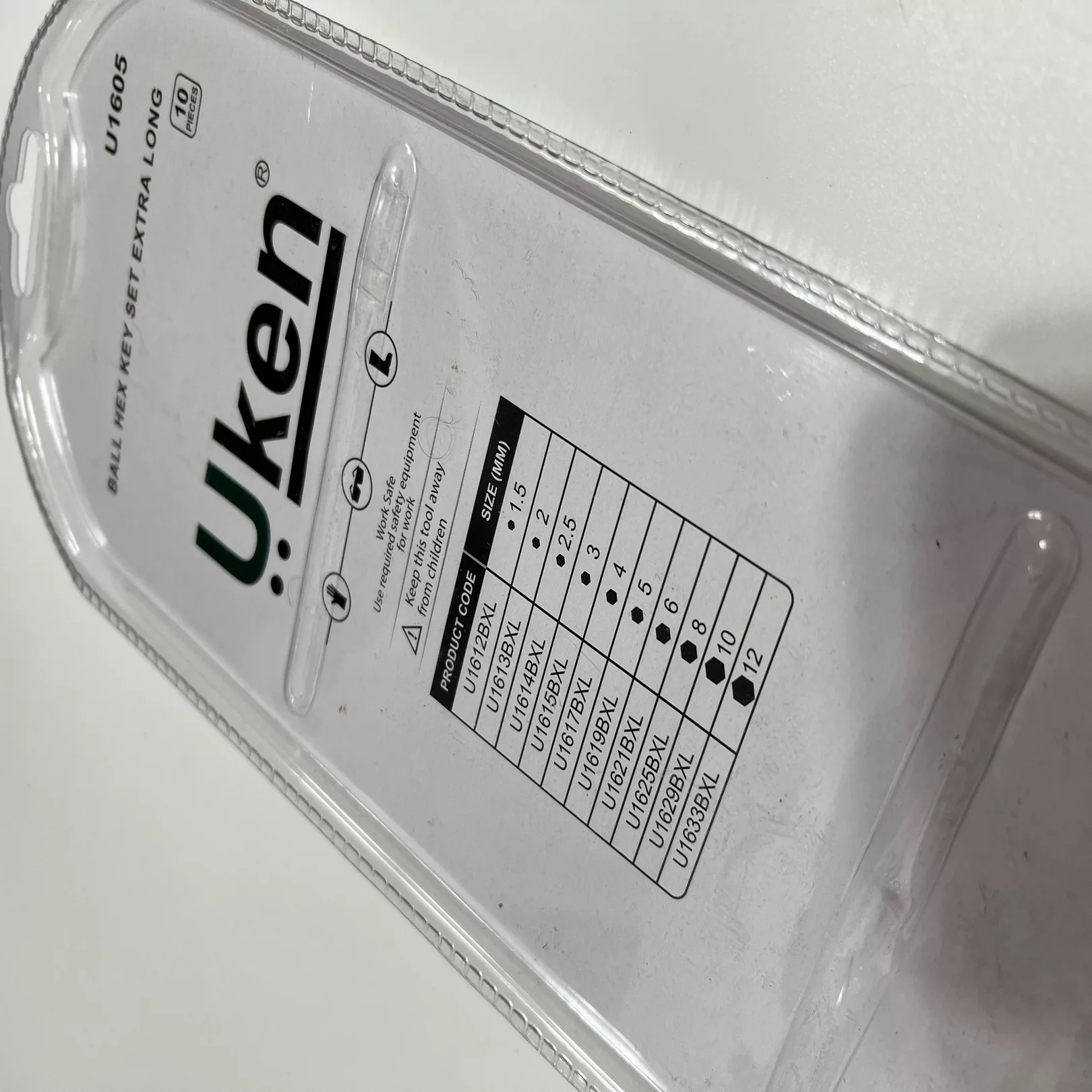 آچار الن یوکن مدل U1601 مجموعه 10 عددی