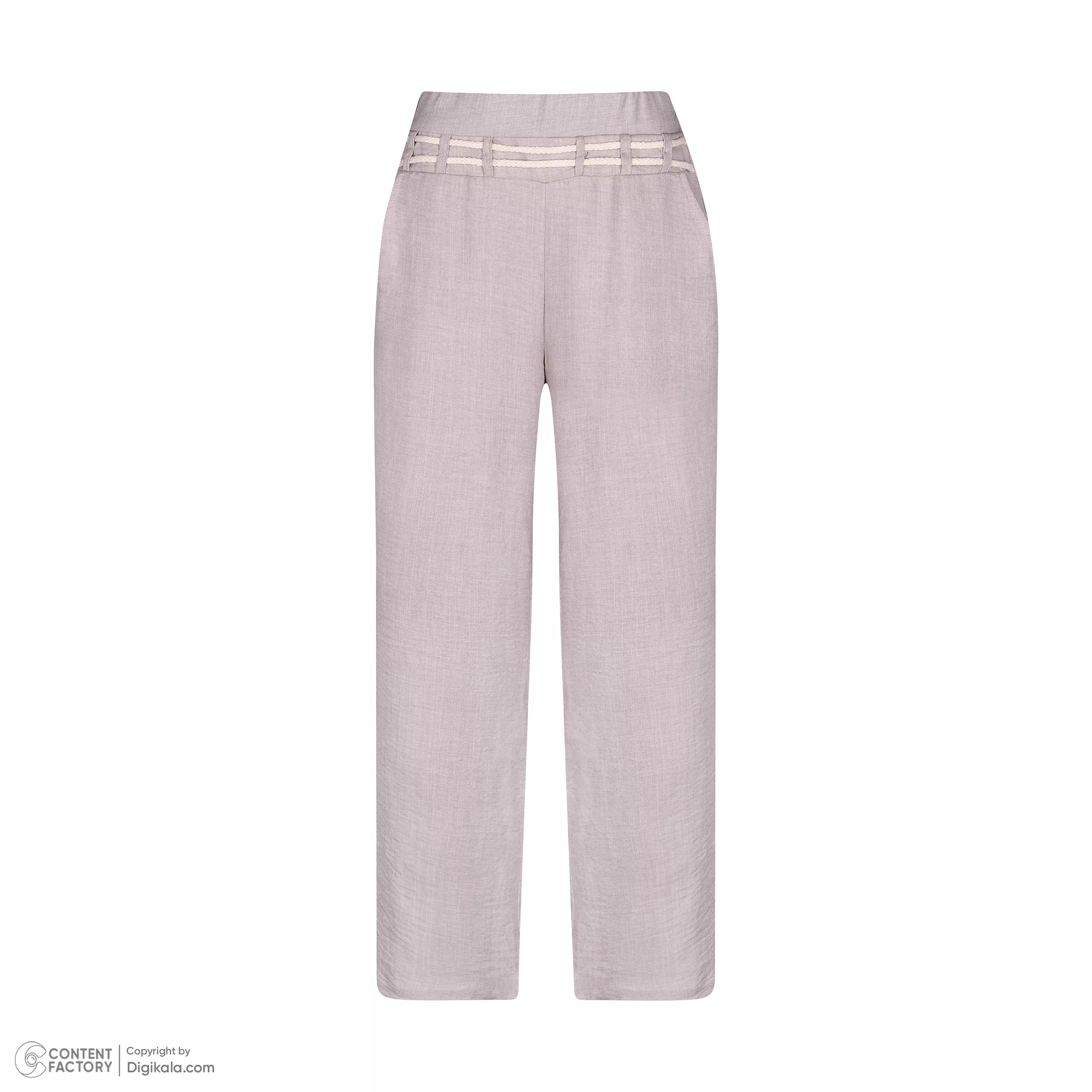 شلوار آزاد زنانه نیزل مدل 638 رنگ کرم