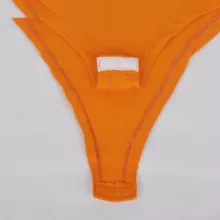 بادی زنانه دکسونری مدل 256004606 طرح گلدوزی رنگ نارنجی