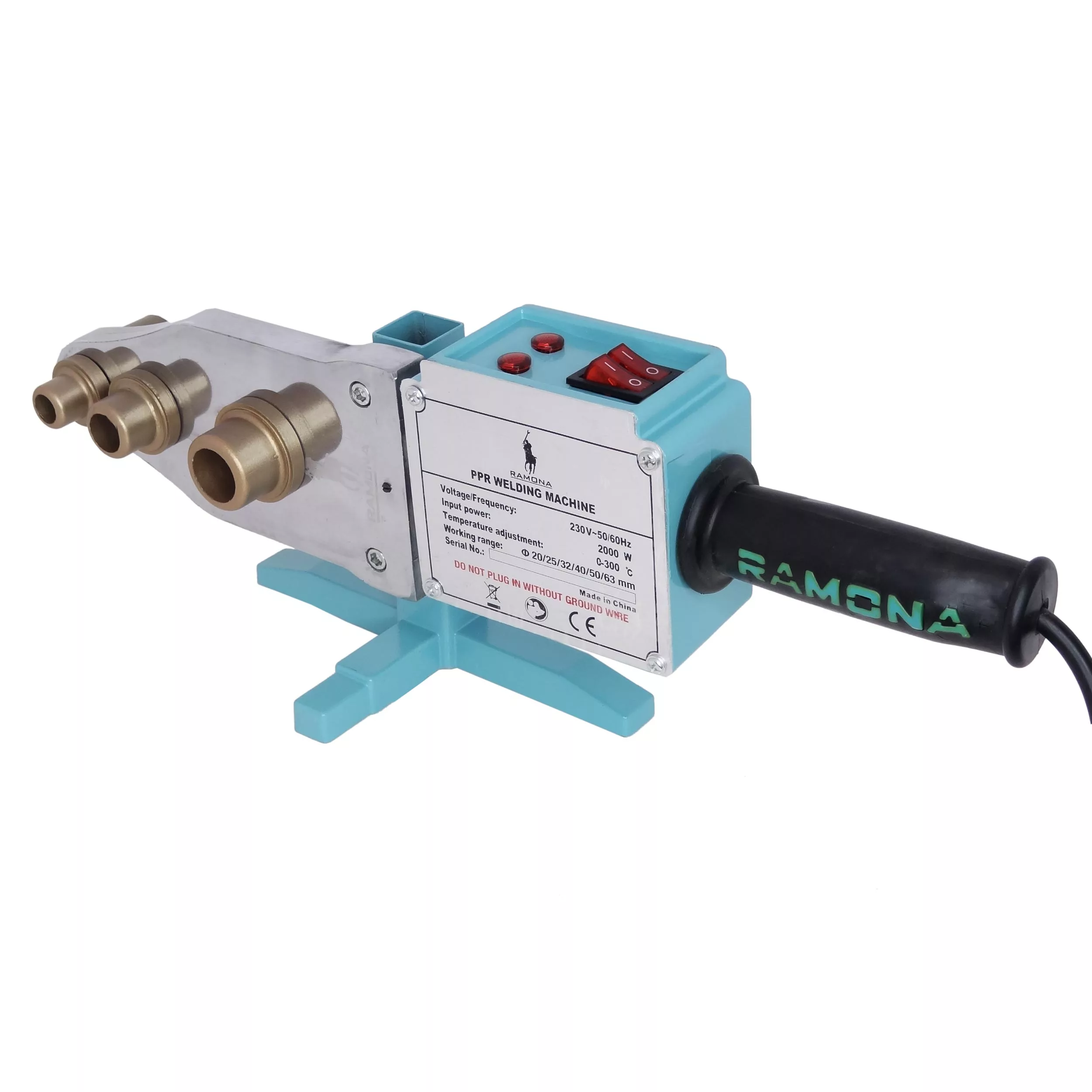 دستگاه جوش لوله سبز رامونا مدل MMA-RMN-2000W-13pc مجموعه 15 عددی