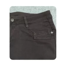 شلوار جین راسته زنانه سفیر مدل SA 19802695 رنگ قهوهای تیره