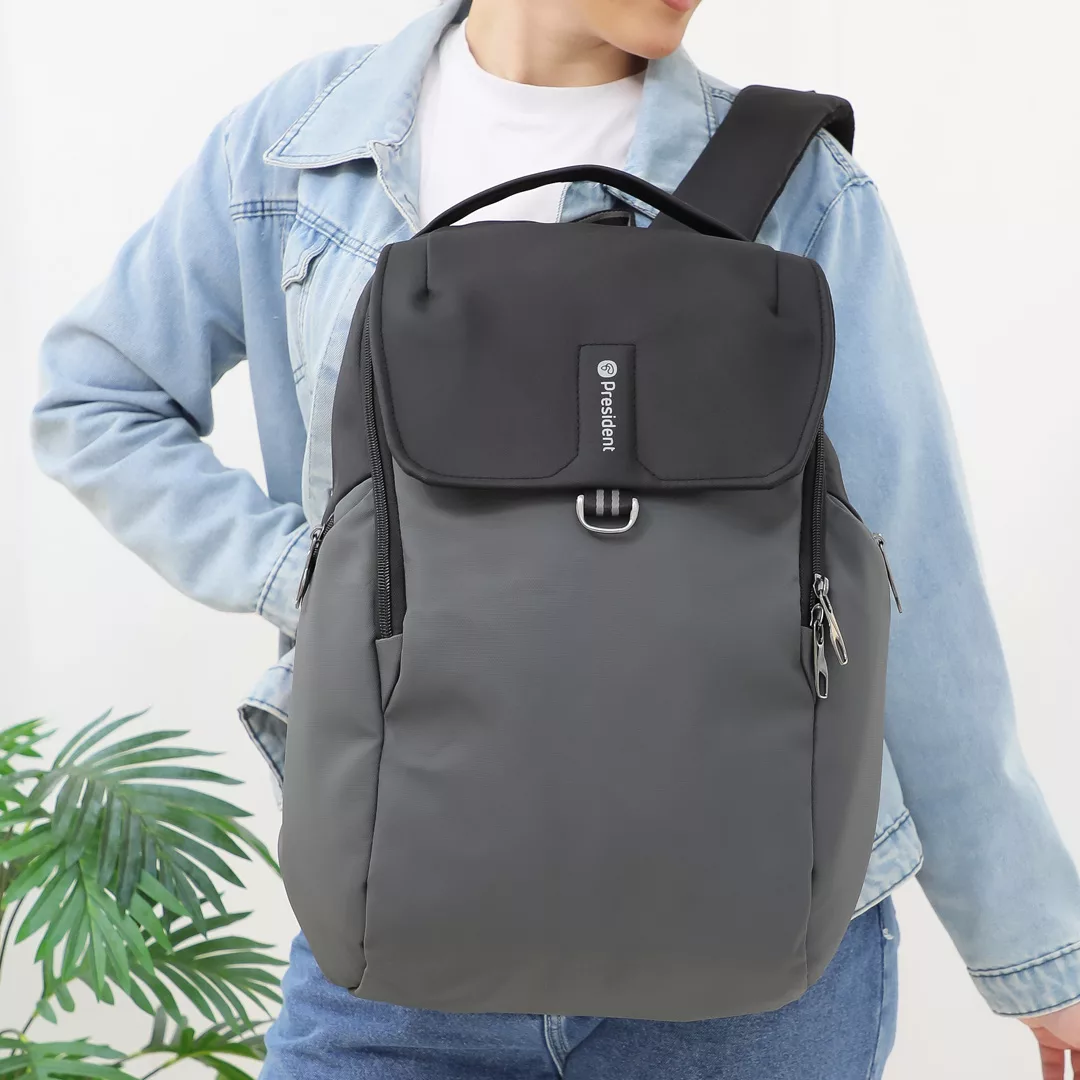 کوله پشتی لپ تاپ پرزیدنت مدل Zimmer مناسب برای لپ تاپ 15.6 اینچی