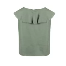 بلوز آستین تا روی شانه یقه گرد زنانه سرژه مدل 202653 رنگ سبز