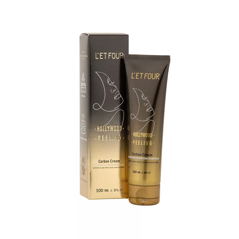 کرم لایه بردار صورت و بدن لتفور مدل کربن مناسب برای انواع پوست حجم 100 میلی لیتر