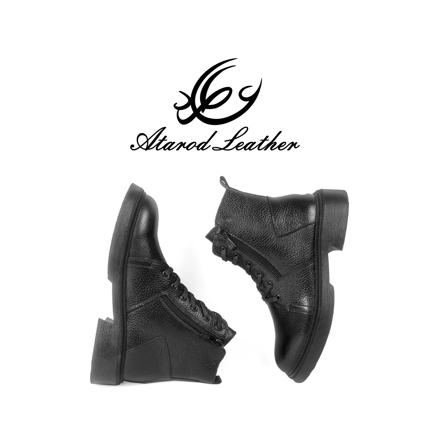 نیم بوت زنانه چرم عطارد مدل چرم طبیعی کد SH264