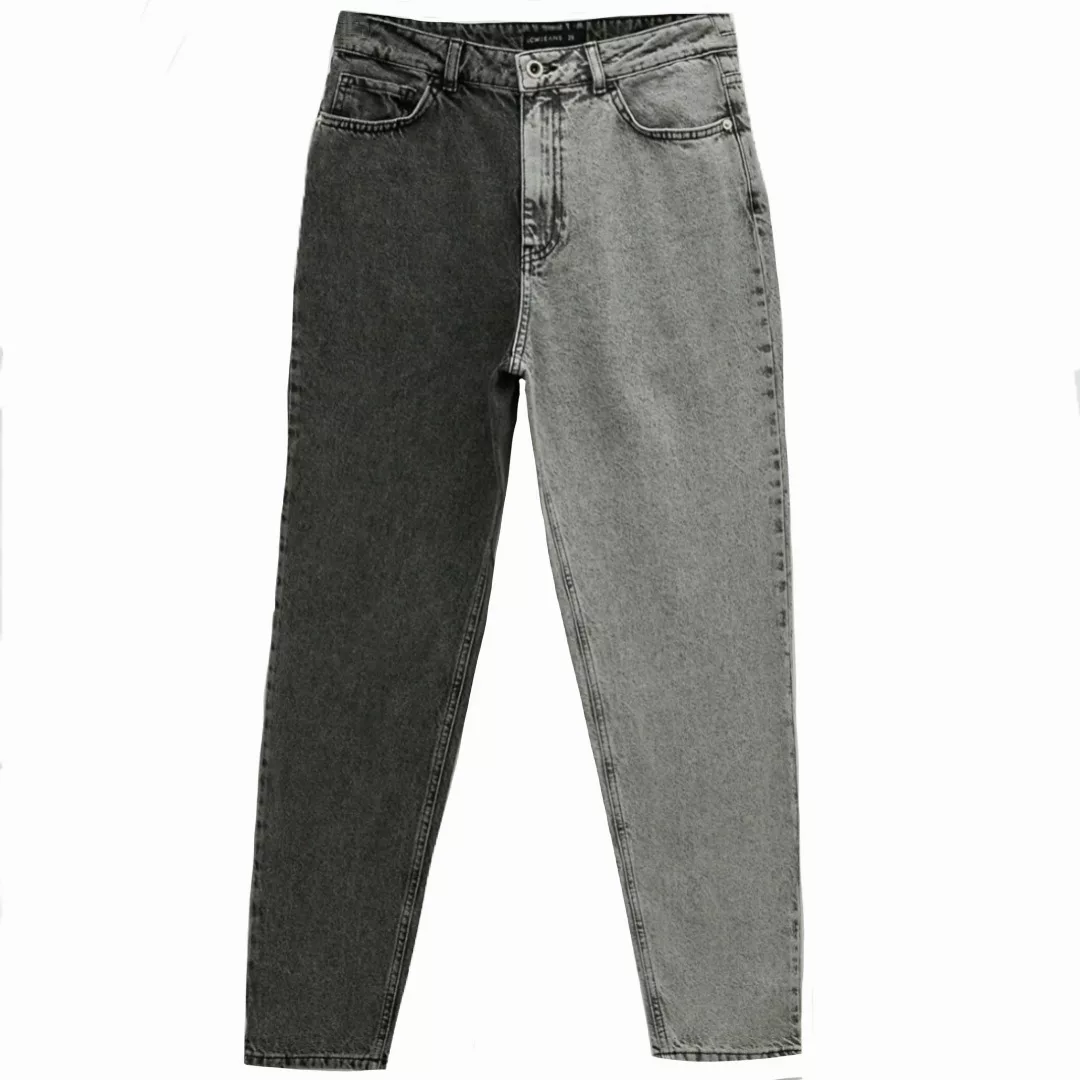 شلوار جین زنانه ال سی وایکیکی مدل اسلیم افکت مام استایل