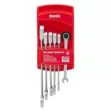 آچار جغجغه ای ثابت رونیکس مدل RH-2173 مجموعه 6 عددی