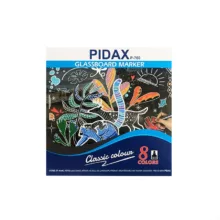 ماژیک گلس برد پیداکس کد P-760 بسته 8 عددی