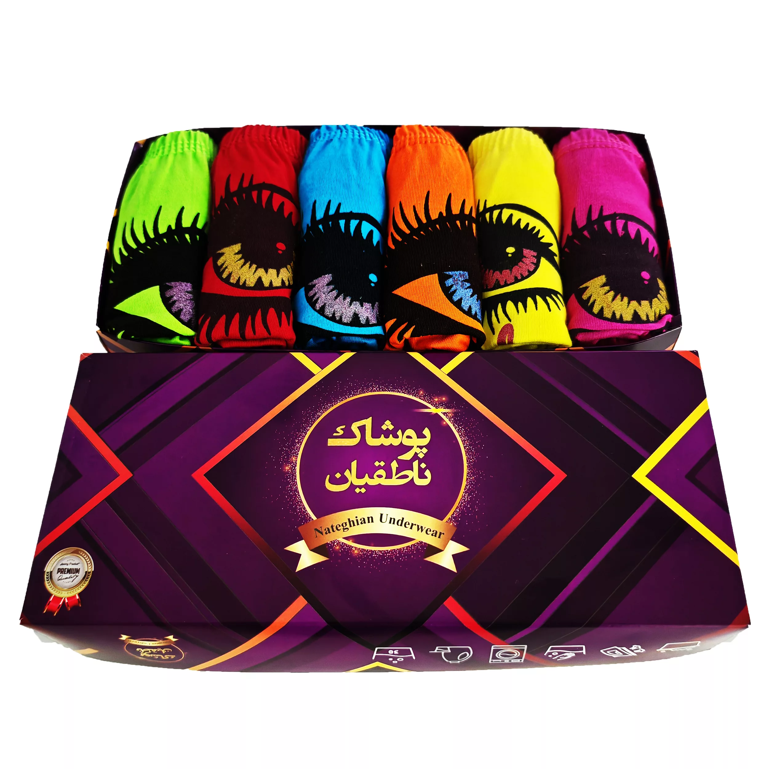 شورت زنانه پوشاک ناطقیان مدل سوپر نخ پنبه کد 12 مجموعه 6 عددی