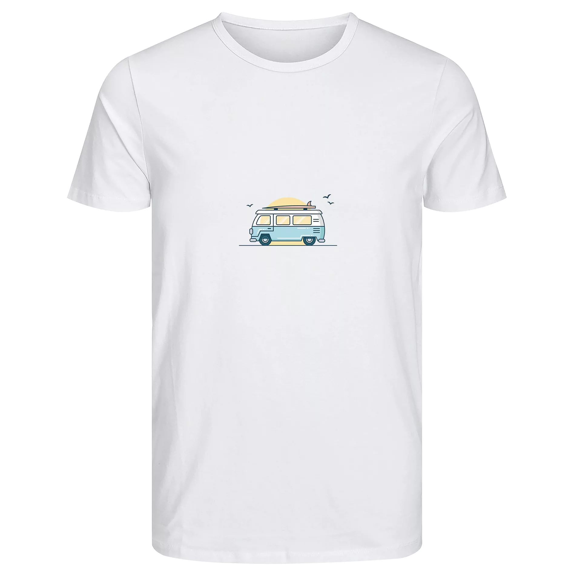 تی‌شرت آستین کوتاه زنانه مدل کمپر رنگ سفید