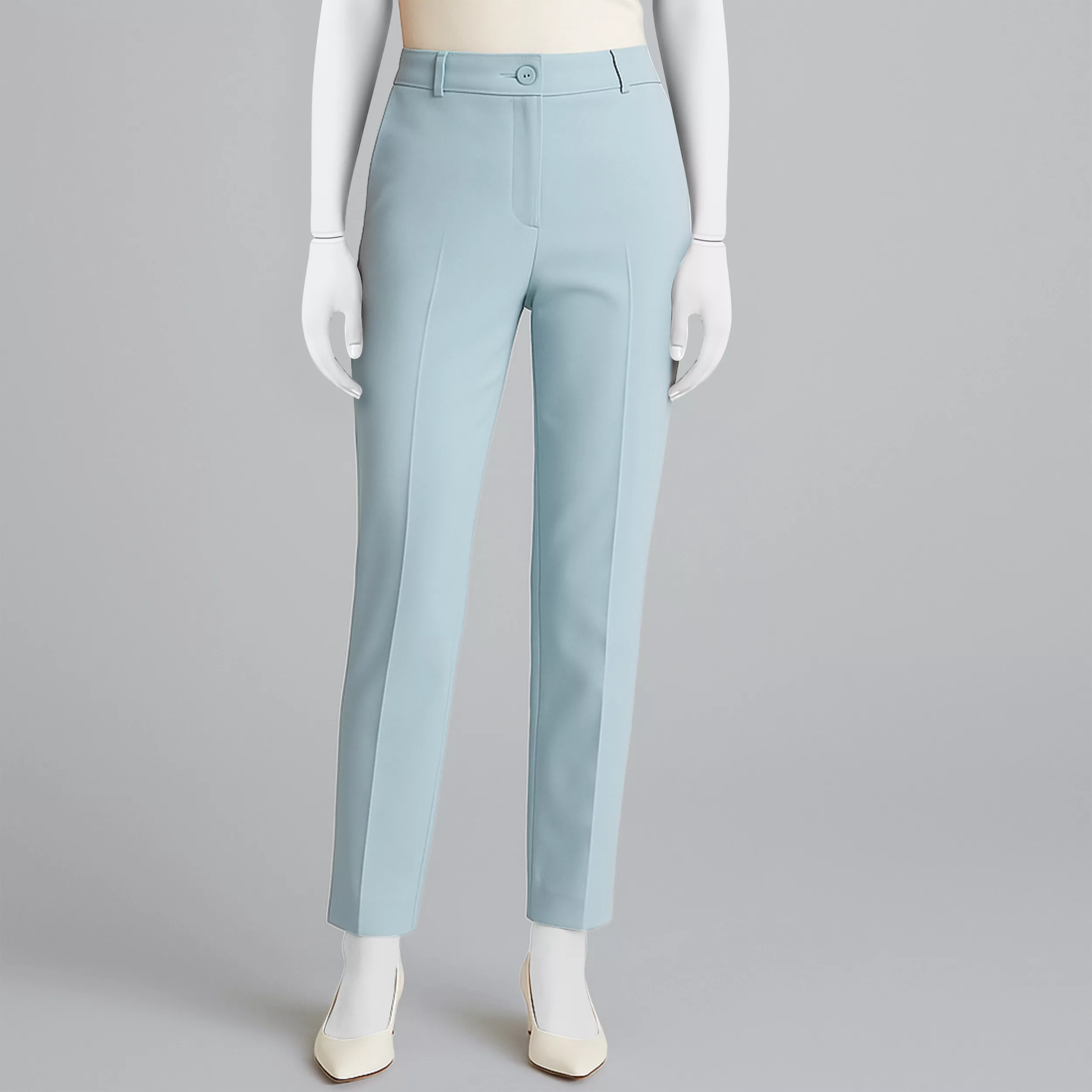 شلوار زنانه ریسانی مدل 6063 رنگ آبی روشن