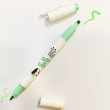 ماژیک علامت گذار مدل گربه سگ بسته 6 عددی