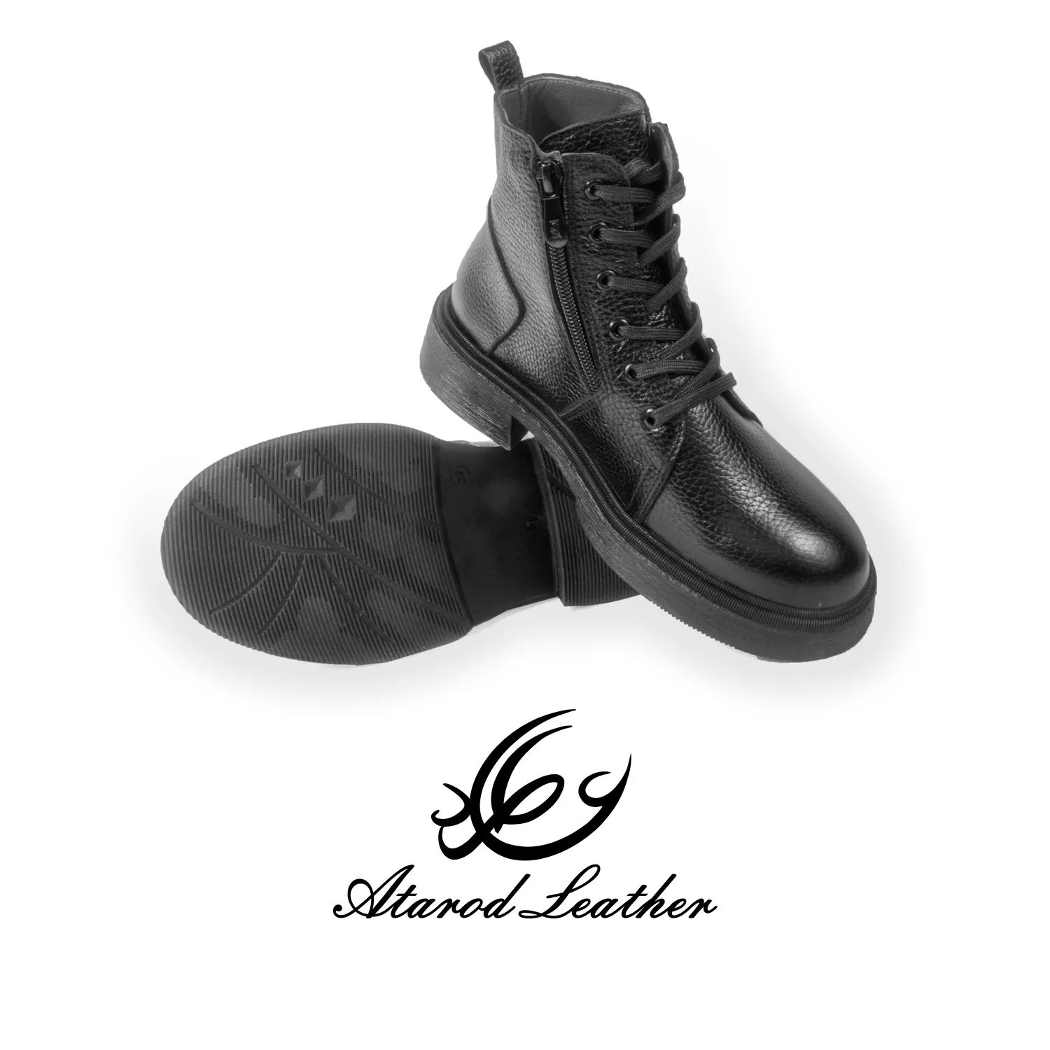 نیم بوت زنانه چرم عطارد مدل چرم طبیعی کد SH264