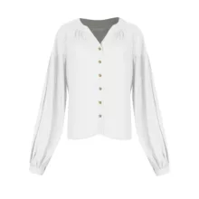 شومیز آستین بلند زنانه سرژه مدل 207352 رنگ سفید