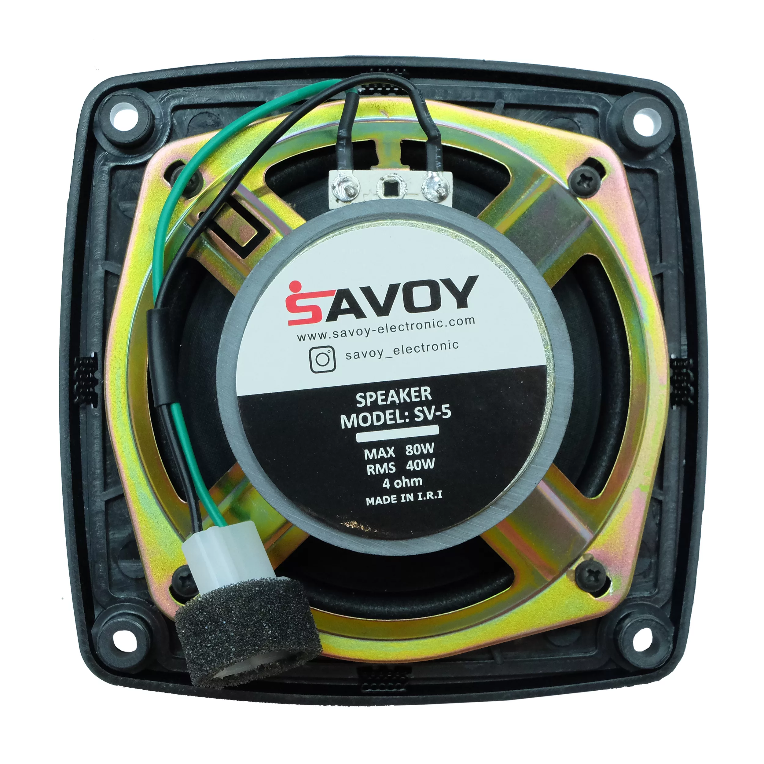 اسپیکر خودرو ساووی مدل SV-5 مناسب برای پراید بسته دو عددی