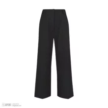 شلوار آزاد زنانه گره استایل مدل P-130 رنگ مشکی