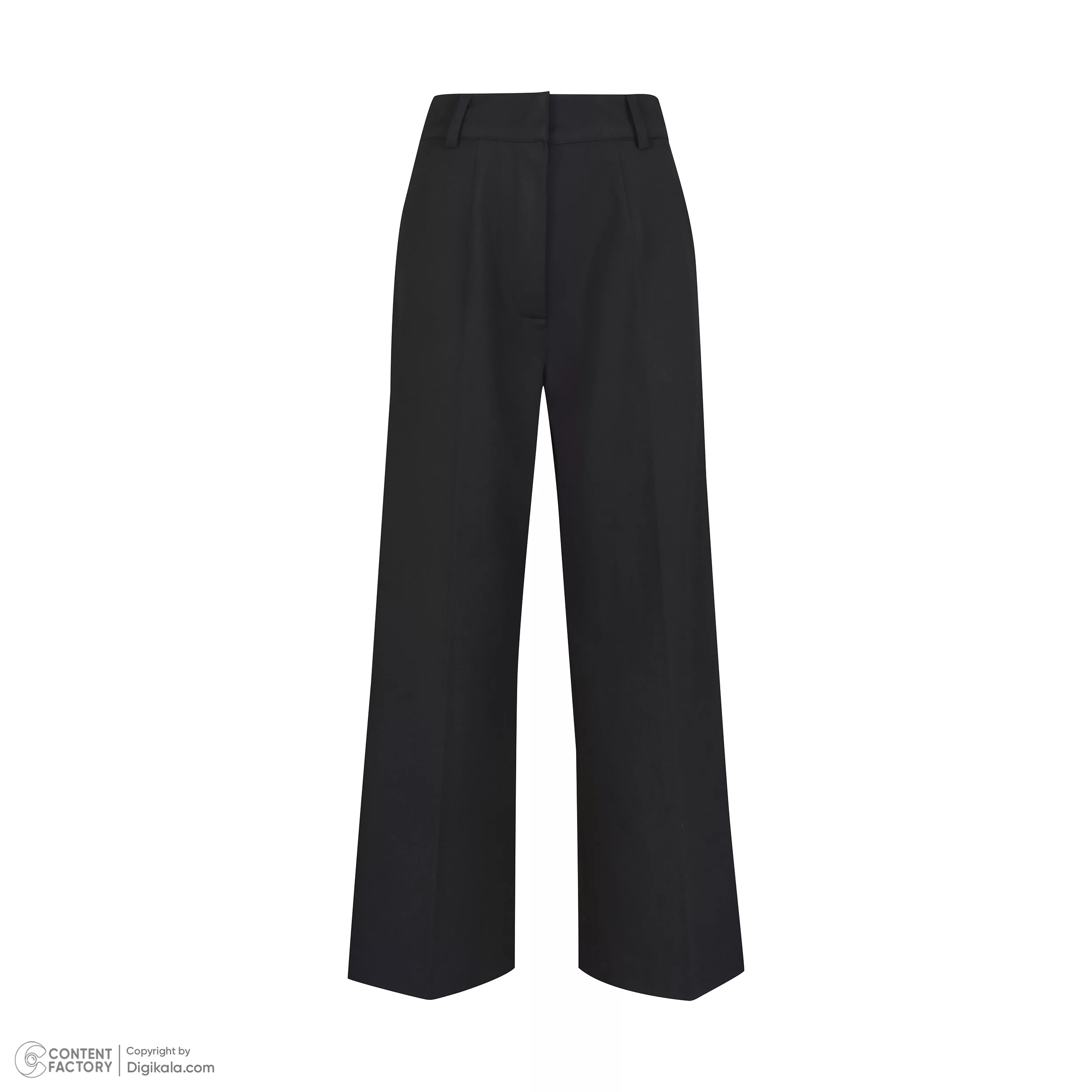 شلوار آزاد زنانه گره استایل مدل P-130 رنگ مشکی