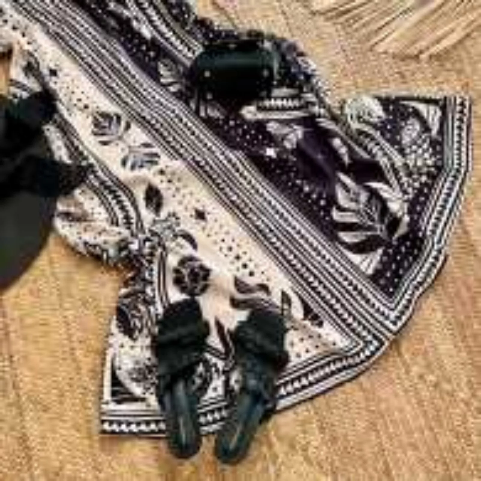 پیراهن ساحلی یقه هفت زنانه مدل 1939 رنگ مشکی