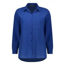 بلوز آستین بلند زنانه پیر کاردین مدل 9212102 رنگ آبی