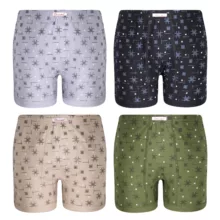 شورت پادار مردانه تارادیس مدل چاپی مجموعه 4 عددی