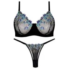 ست شورت و سوتین زنانه کارنا رز مدل فنردار کد 5167-5007-3 رنگ مشکی