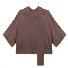 بلوز آستین سه ربع زنانه مدل km-1