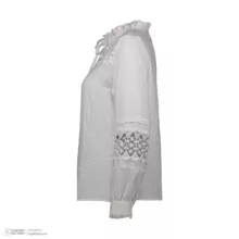 بلوز آستین بلند زنانه برنس مدل 2432 رنگ سفید