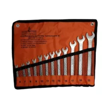 آچار یک سر تخت یک سر رینگی هانتر مدل TJ2020V مجموعه 12 عددی