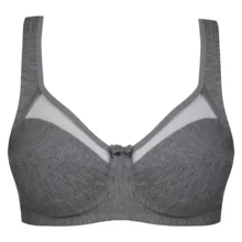 سوتین زنانه اما مدل بدون فنر کد 4928-4100 رنگ خاکستری تیره