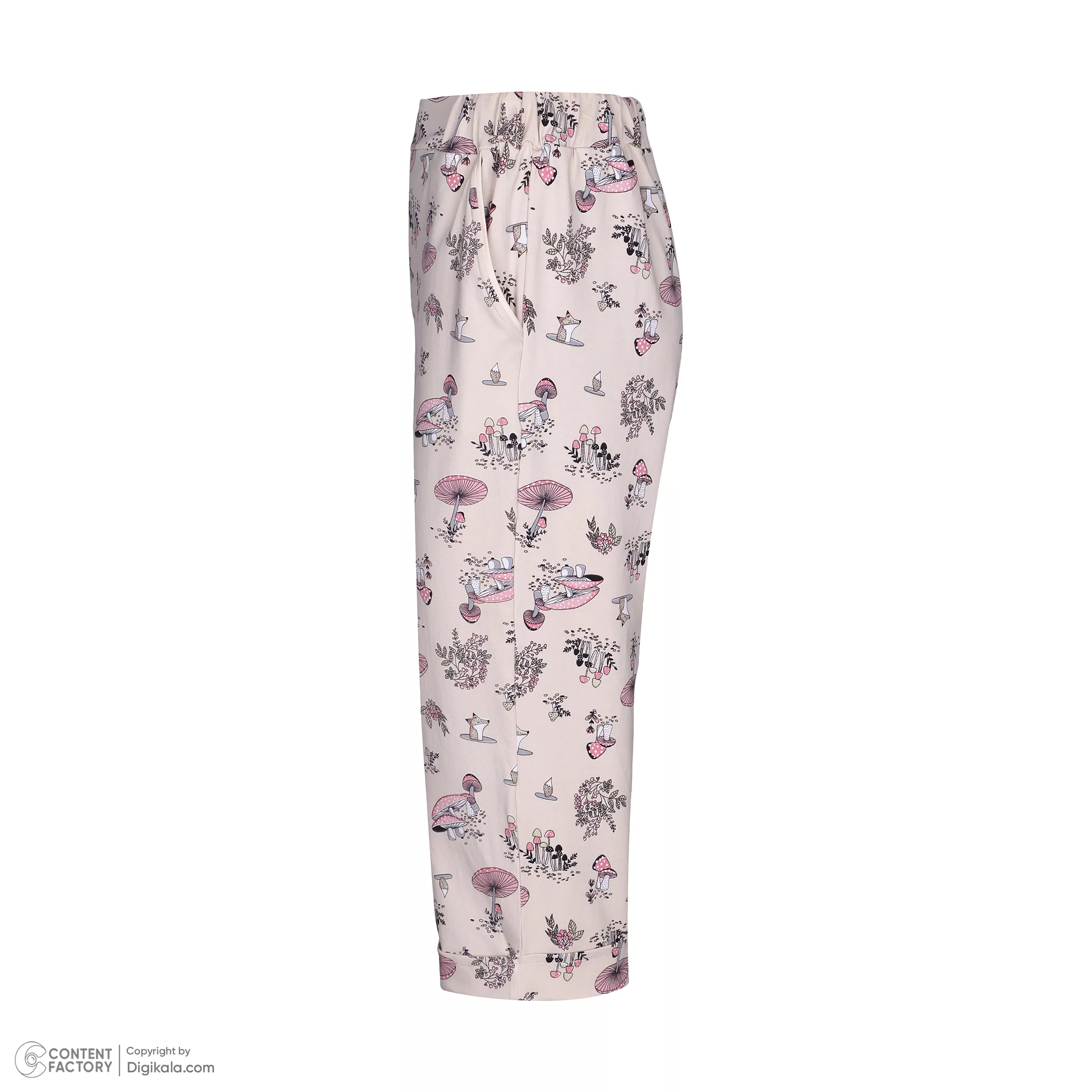 ست تی شرت آستین کوتاه و شلوارک زنانه ناربن مدل 15211133 رنگ سبز مغز پسته ای