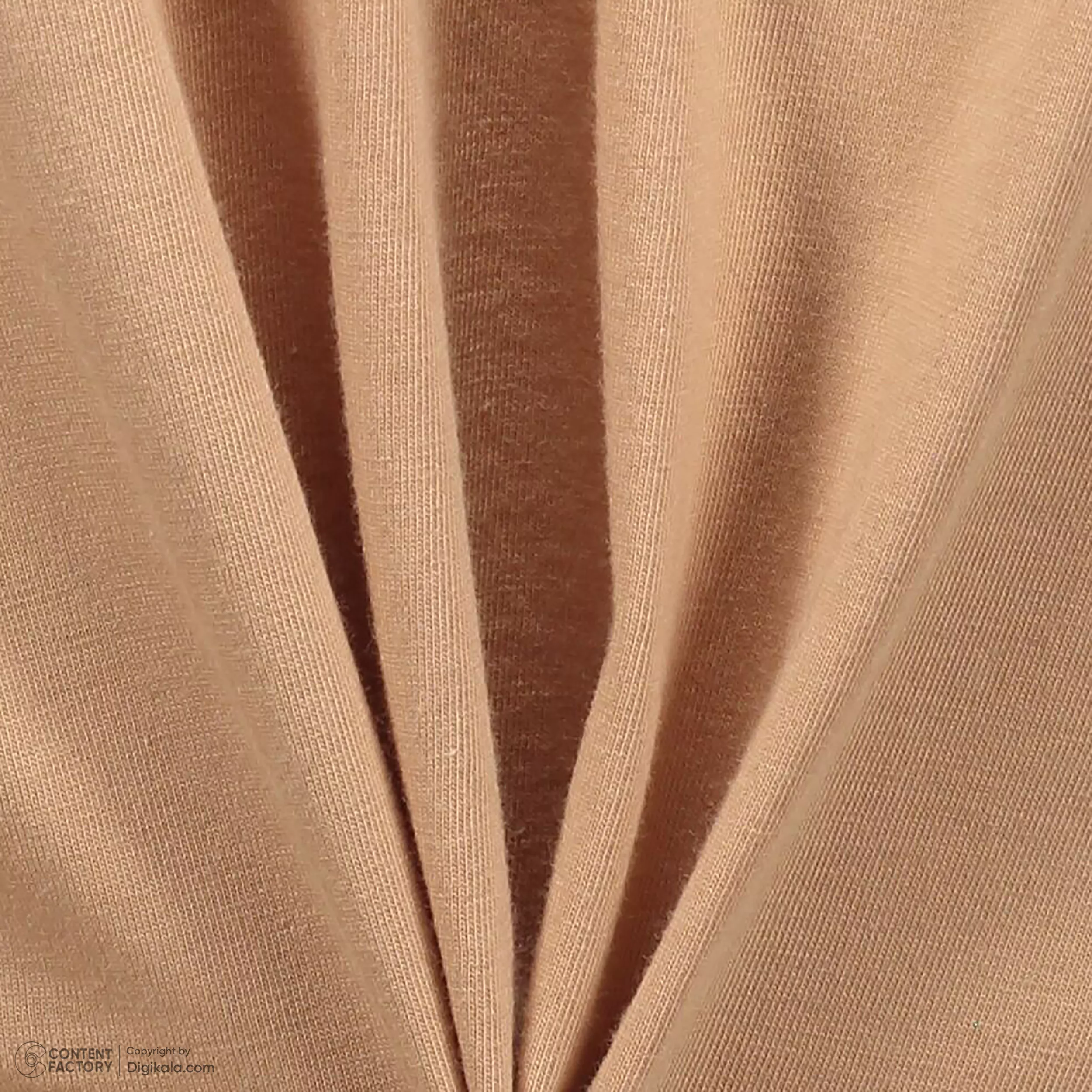 تی شرت آستین کوتاه زنانه مادر مدل Risa رنگ نسکافهای