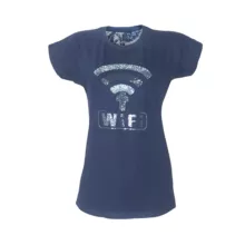 تی شرت آستین کوتاه زنانه مدل 2398 رنگ سرمه ای