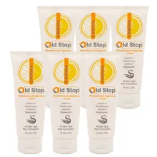 کرم روشن کننده اولد استاپ مدل LG6 حجم 75 میلی لیتر مجموعه شش عددی