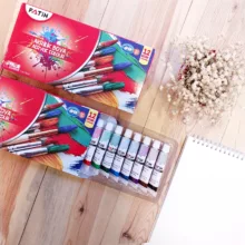 رنگ اکریلیک فاتح کد 01 حجم 12 میلی لیتر بسته 12 عددی