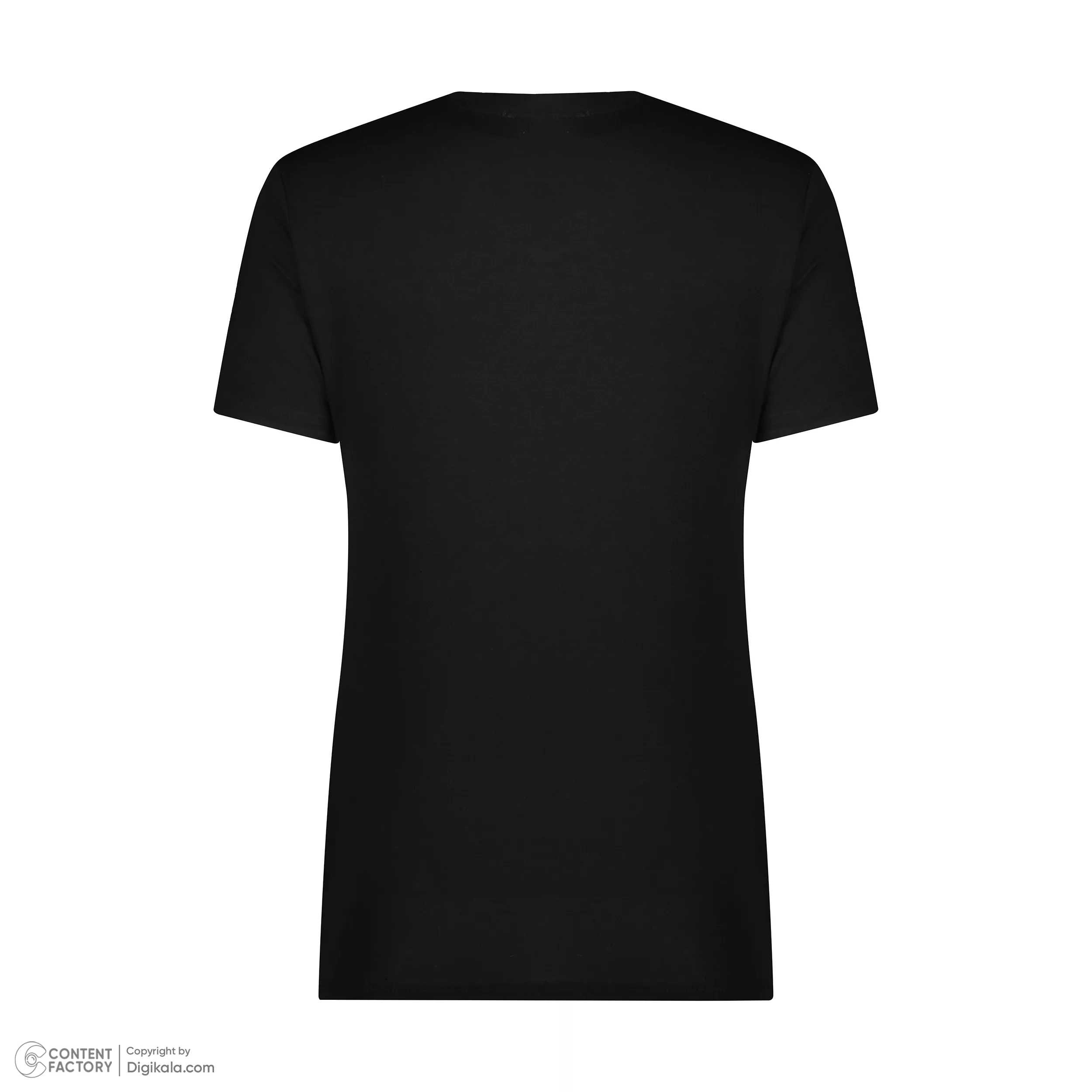 تی‌شرت آستین کوتاه زنانه پیر کاردین مدل 5212061 رنگ مشکی