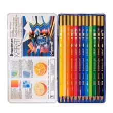 مداد آبرنگی 12 رنگ استدلر مدل karat aquarell