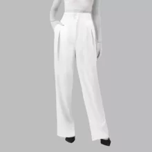 شلوار زنانه هاوین مدل 308 بگ مازراتی 110 رنگ سفید