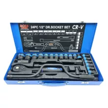 آچار بکس جغجغه ای باس مدل LIFE-STYLE-24 BLACK مجموعه 24 عددی