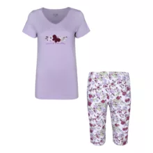 ست تی شرت آستین کوتاه و شلوارک راحتی زنانه ناربن مدل 15211145